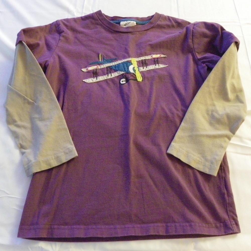 Mini Boden Airplane T-Shirt 11-12 Years GUC